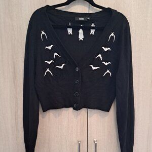 Shrug bat embroidery